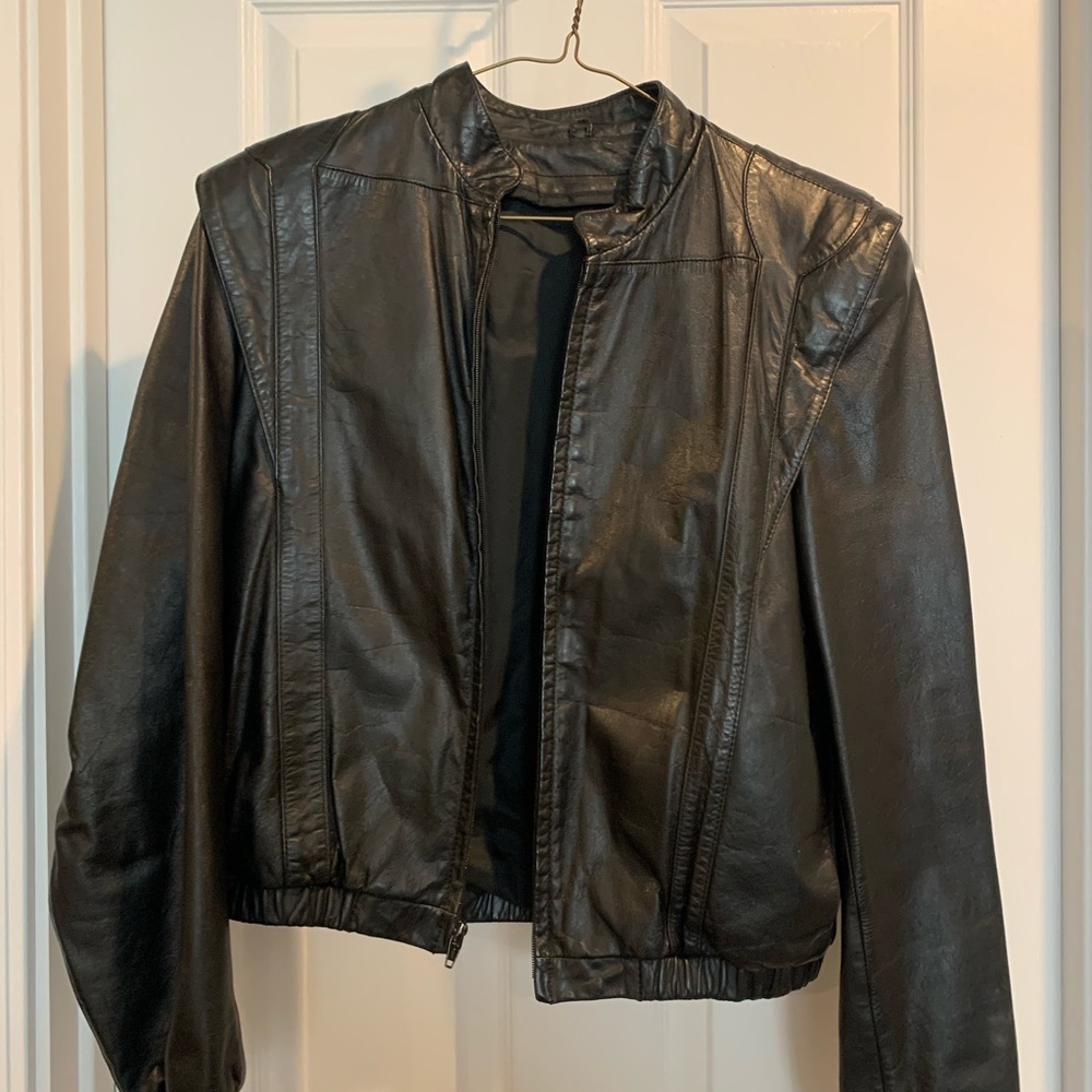 Ladies leather jacket
